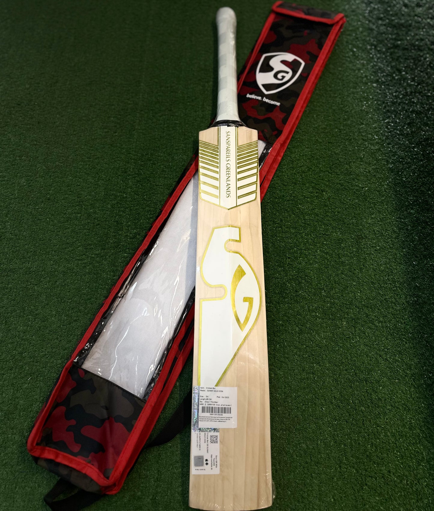 SG sunny gold Icon EW cricket bat (SH)