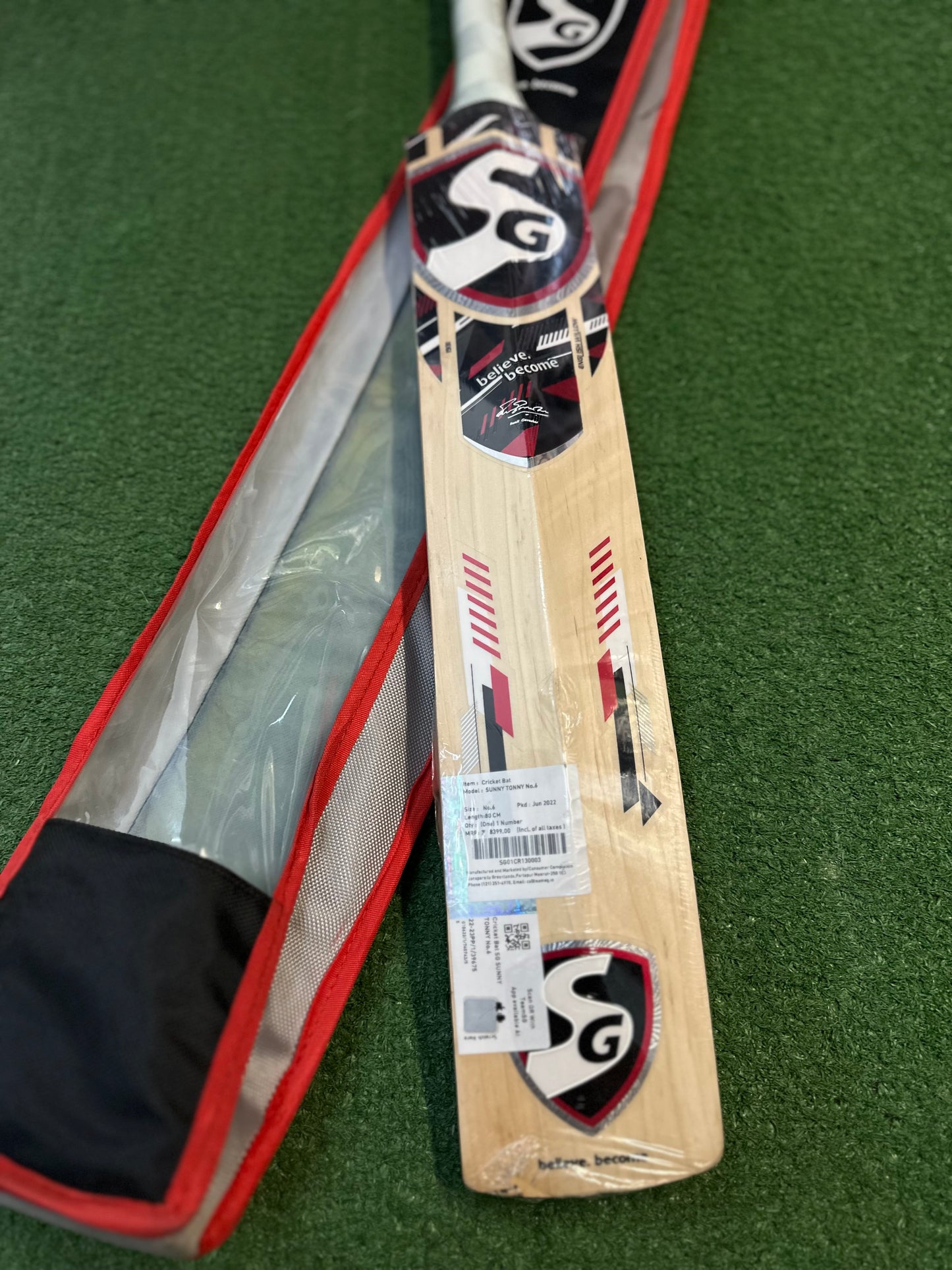 SG Sunny Tonny 2022 Editon EW cricket bat (Size 6)