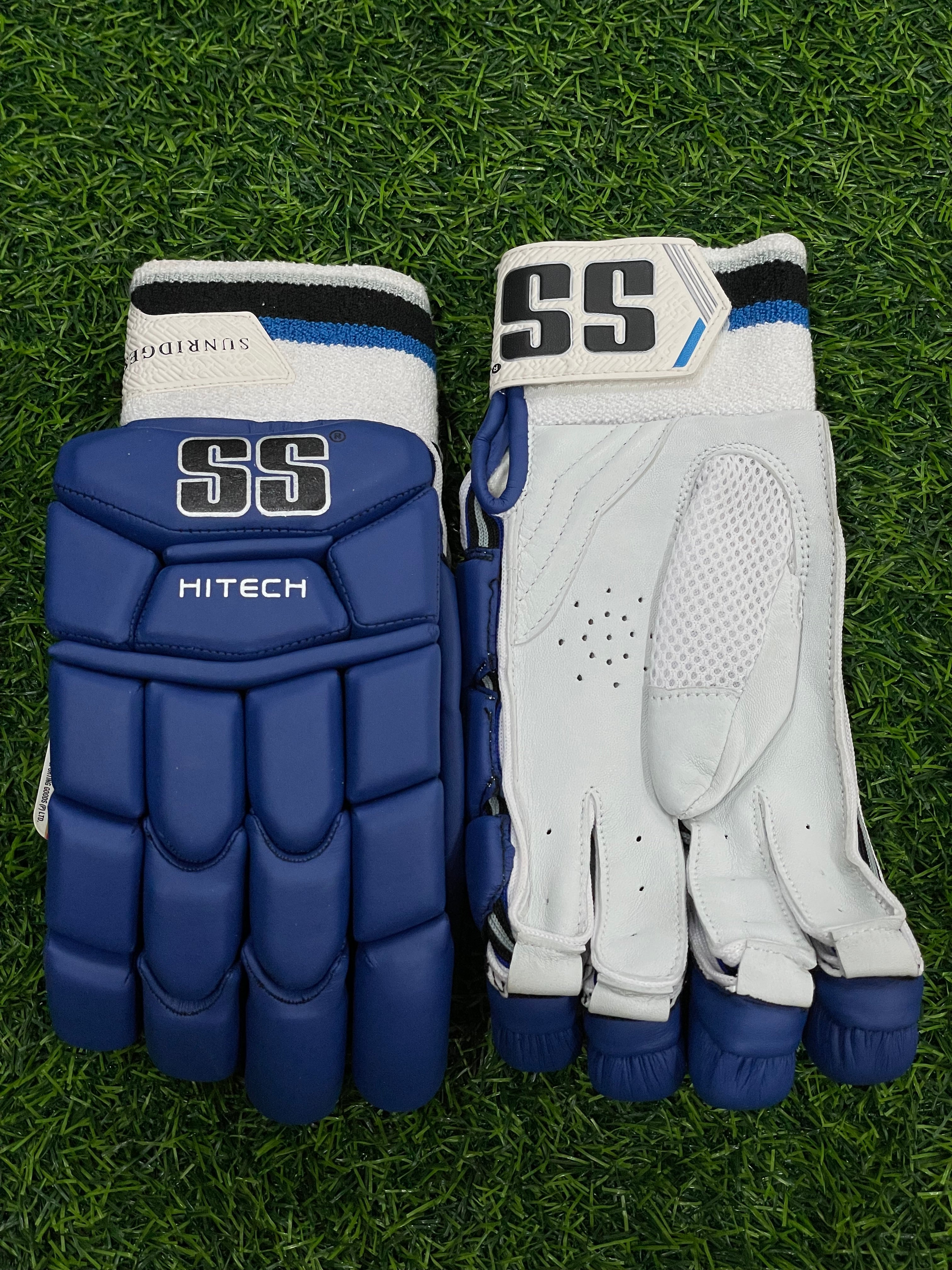 SS HITECH BLUE YOUTH RH BATTING GLOVES