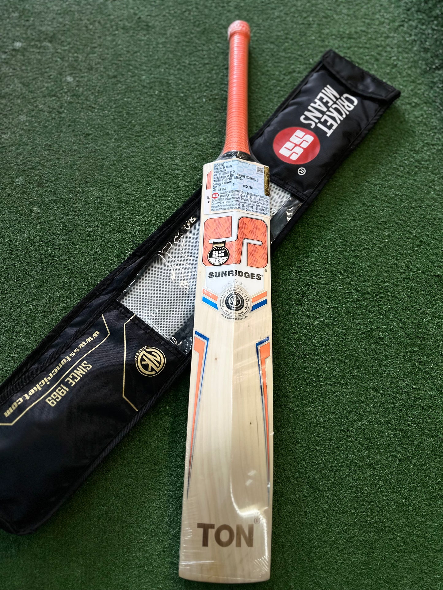 SS orange cricket bat (SH)