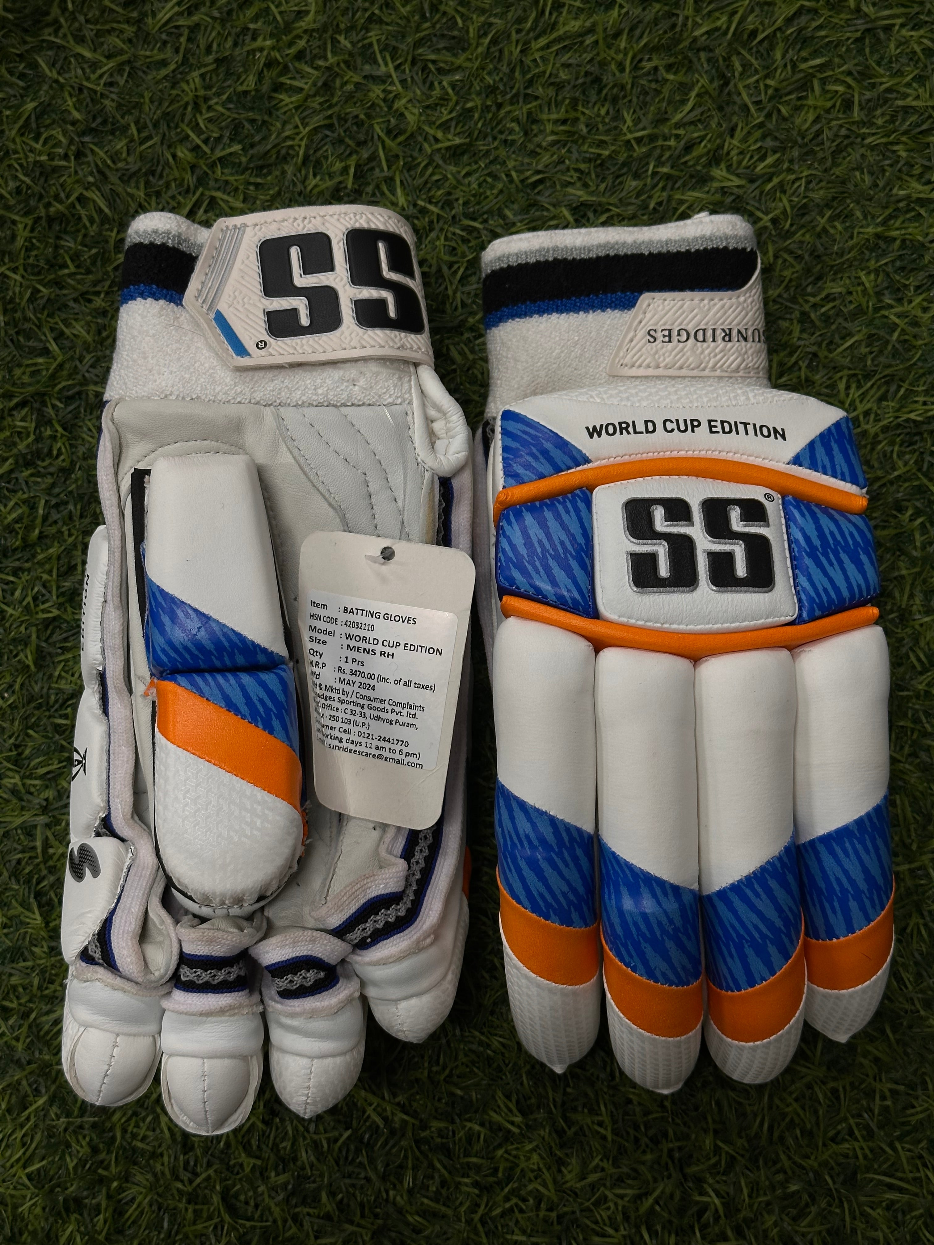 SS WORLDCUP EDITION MENS RH BATTING GLOVES